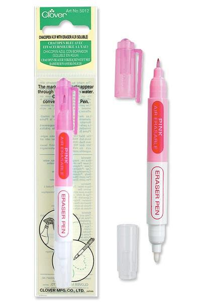 Chacopen Pink with Eraser (Air Erasable) - Seamstress Fabrics