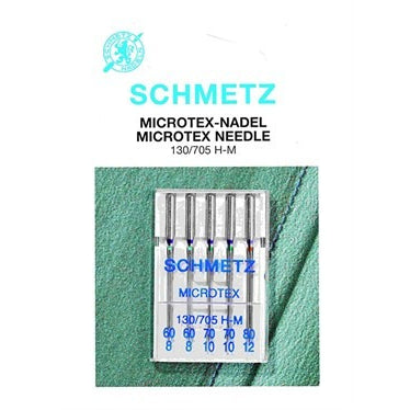 Schmetz Microtex Assorted Needles 60-80 - Seamstress Fabrics