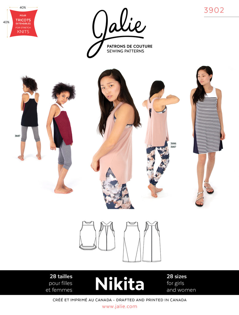 Jalie 3902 - Nakita top - Seamstress Fabrics