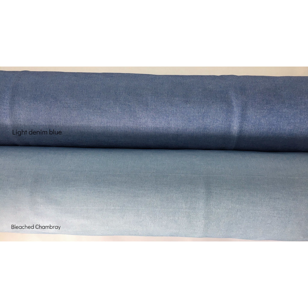 Bengaline - Bleached Chambray - Seamstress Fabrics