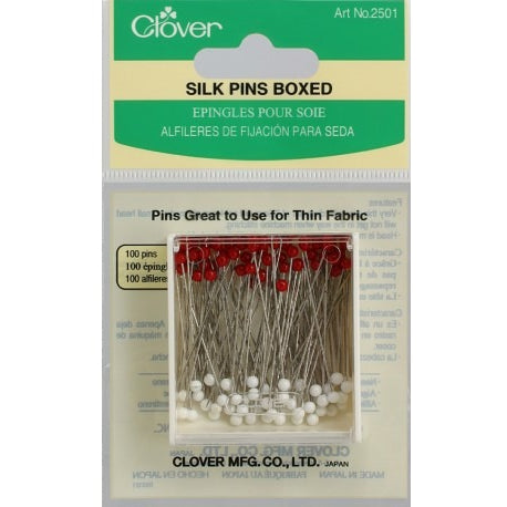Clover- Silk Pins Boxed - Seamstress Fabrics
